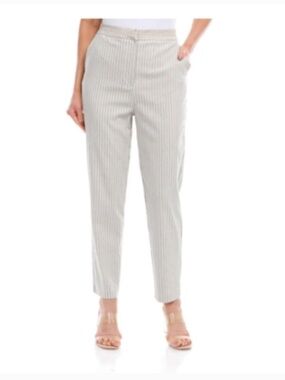 NEW Nanette Lepore Striped Pants | Crochet Waistband | Lightweight Large